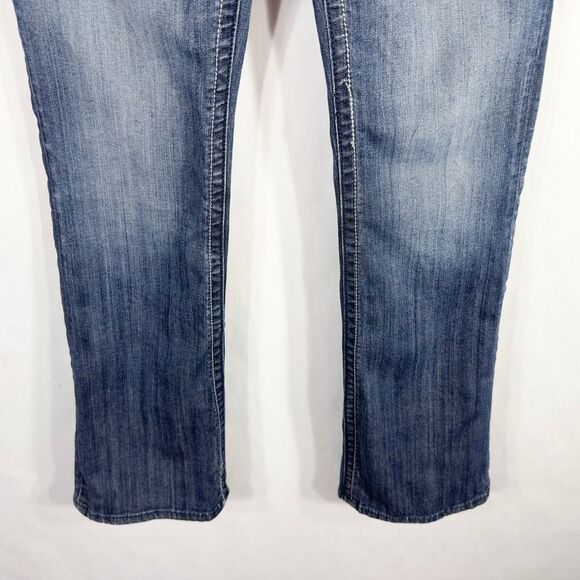 Seven7 Size 12 Jeans Boot Cut Flare‎ Mid Rise Blue Denim Womens Pants 449 - Picture 6 of 14